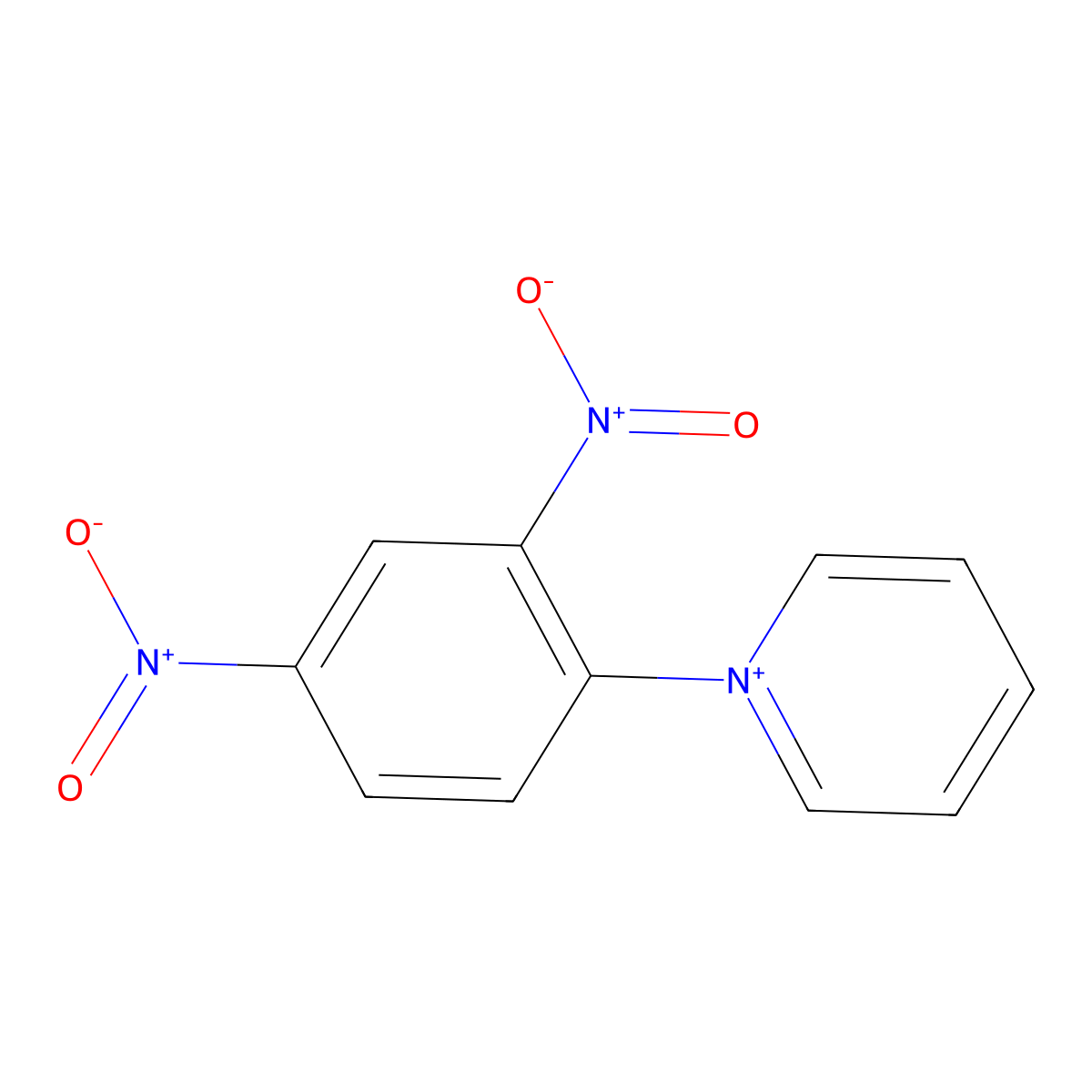 1-(2,4-Dinitrophenyl)pyridinium molecular structure, CAS 46877-56-9