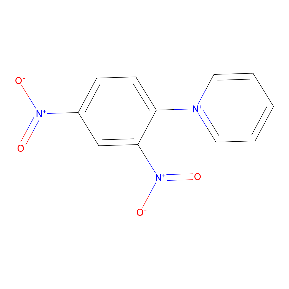 1-(2,4-Dinitrophenyl)pyridinium molecular structure, CAS 46877-56-9
