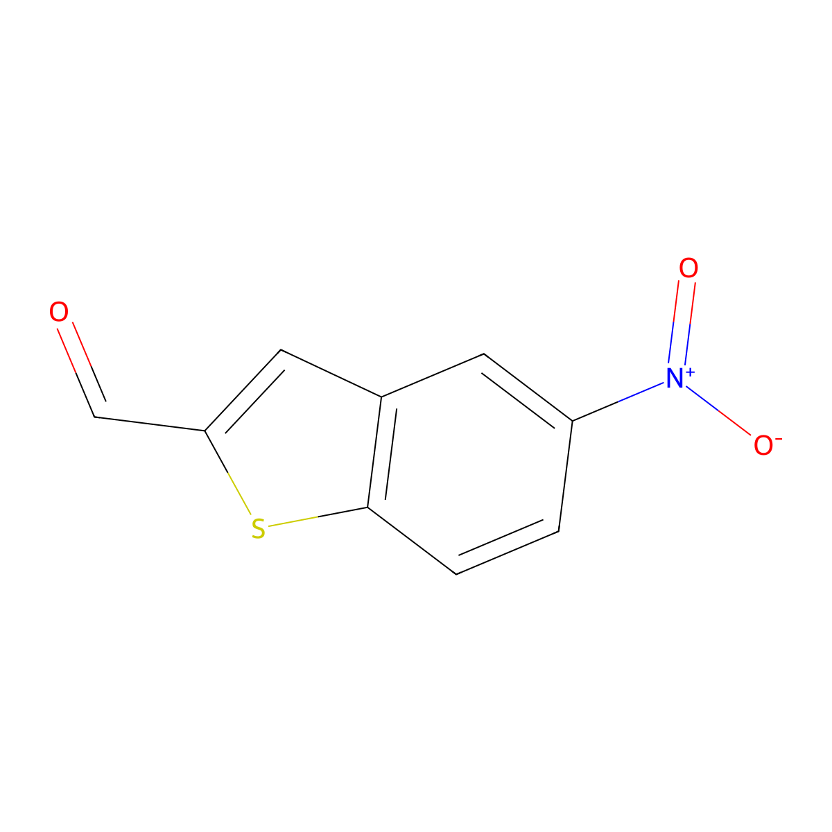 5-Nitrobenzo[B]thiophene-2-carbaldehyde molecular structure, CAS 4688-16-8
