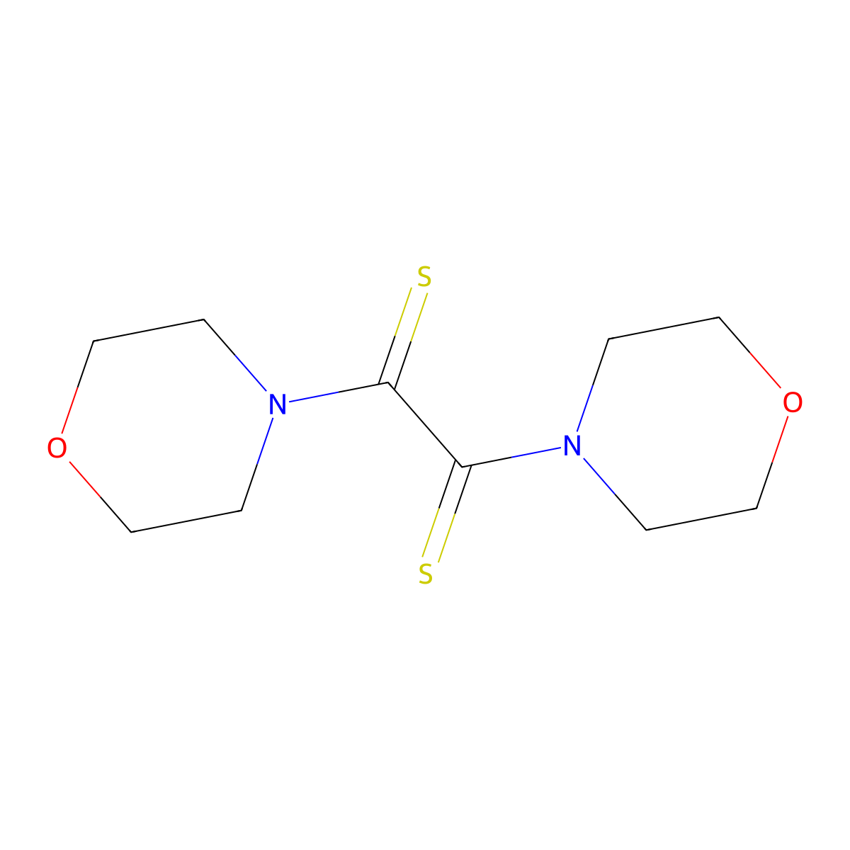 1,2-Di(morpholin-4-yl)ethane-1,2-dithione molecular structure, CAS 4688-34-0