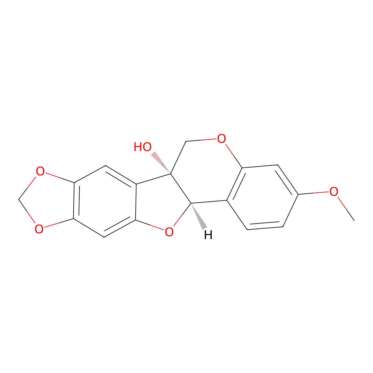 (+)-Pisatin molecular structure, CAS 469-01-2