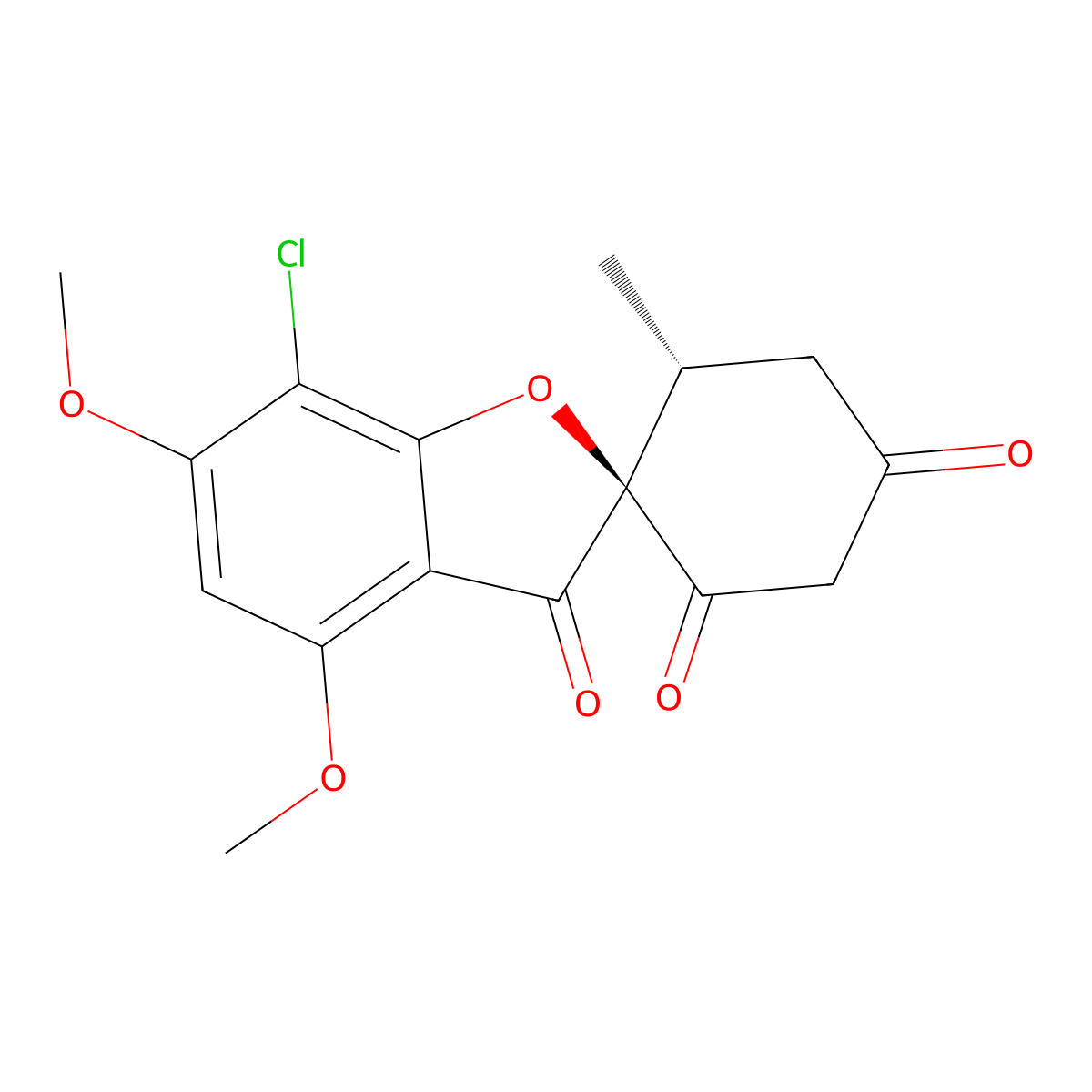 Griseofulvic Acid molecular structure, CAS 469-54-5