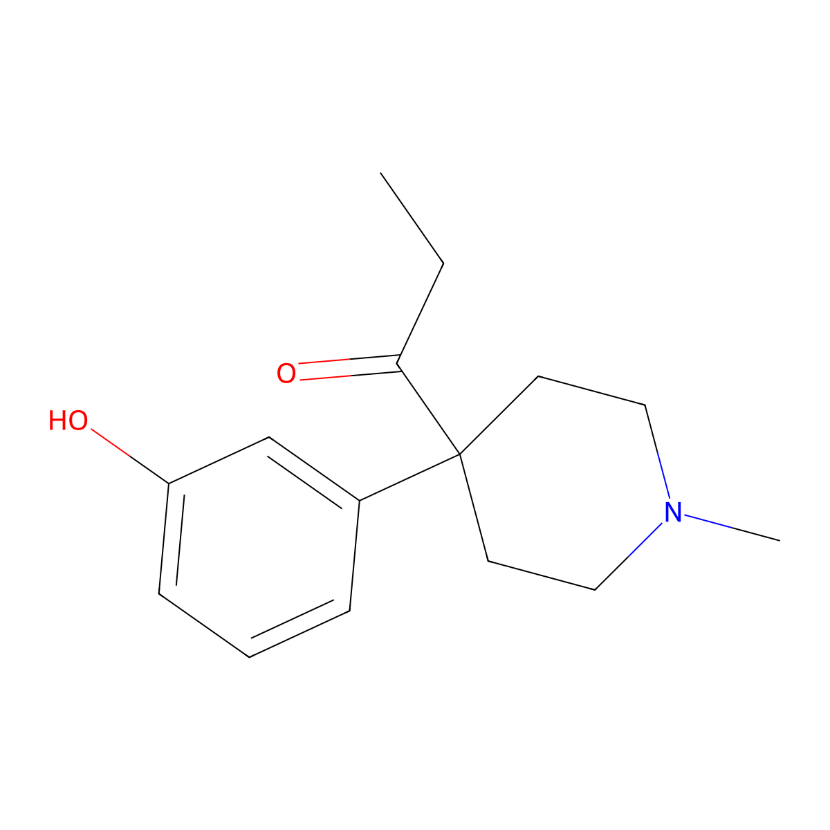 Ketobemidone molecular structure, CAS 469-79-4