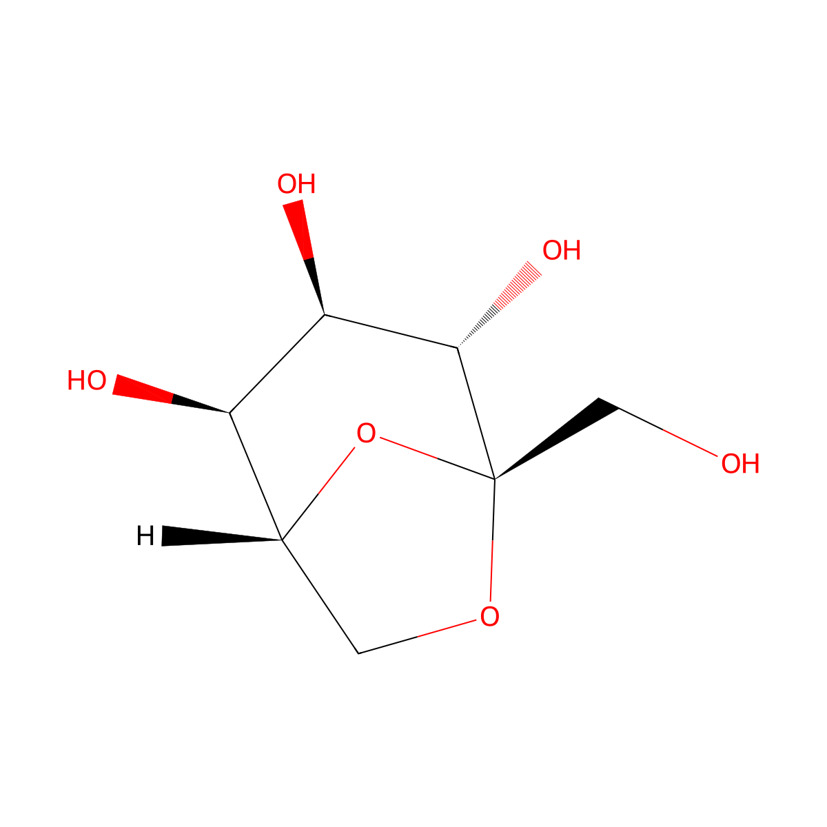 Sedoheptulosan molecular structure, CAS 469-90-9