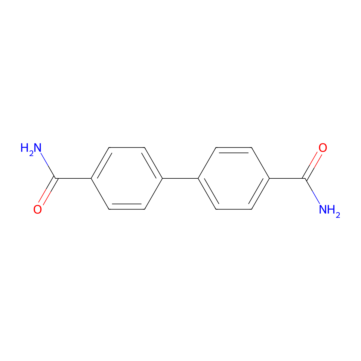 [1,1'-Biphenyl]-4,4'-dicarboxamide molecular structure, CAS 46902-08-3