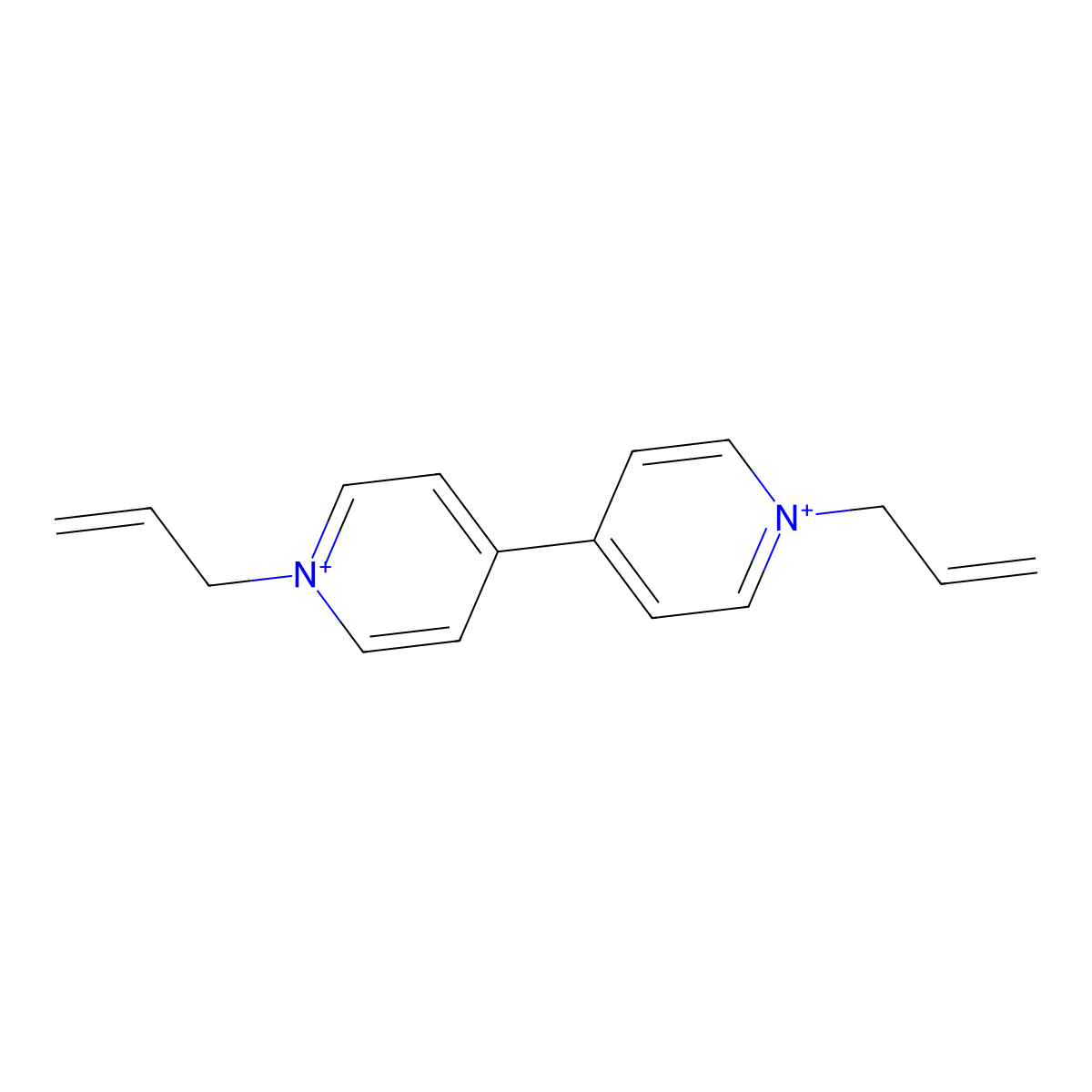 1,1'-Diallyl-[4,4'-bipyridine]-1,1'-diium molecular structure, CAS 46903-42-8