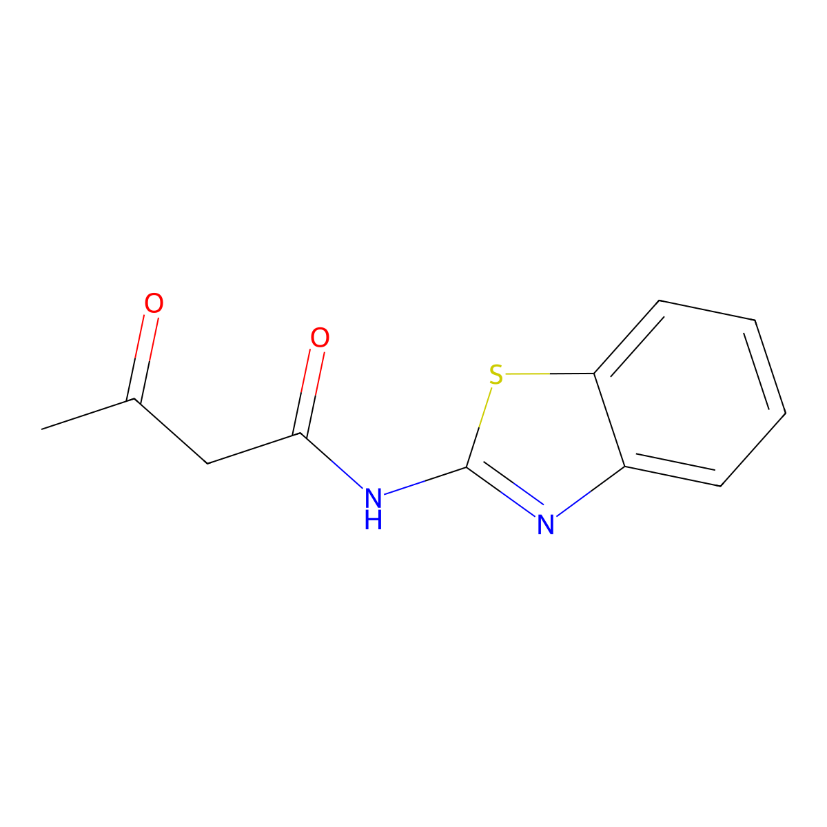 2-(Acetoacetamido)benzothiazole molecular structure, CAS 4692-94-8