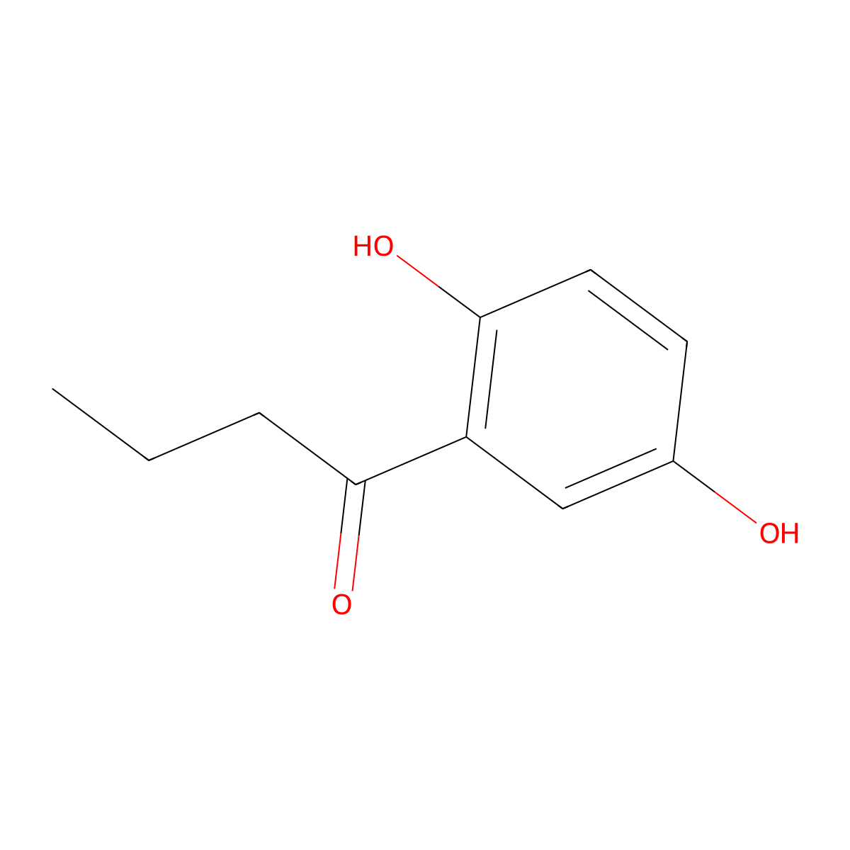 1-(2,5-Dihydroxyphenyl)butan-1-one molecular structure, CAS 4693-16-7