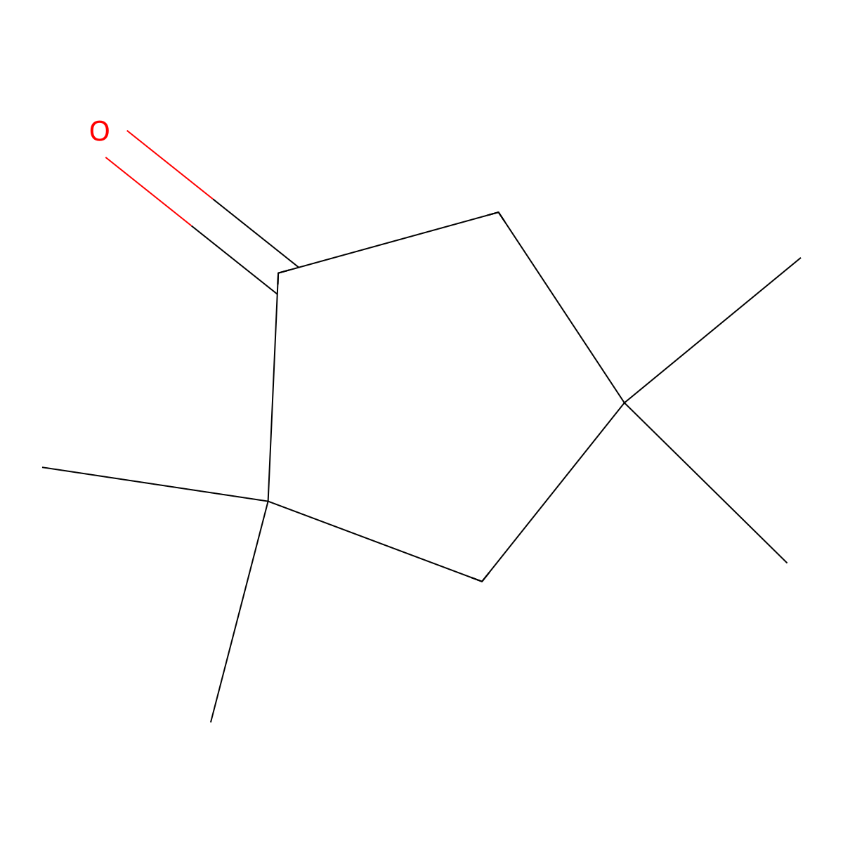 2,2,4,4-Tetramethylcyclopentanone molecular structure, CAS 4694-11-5