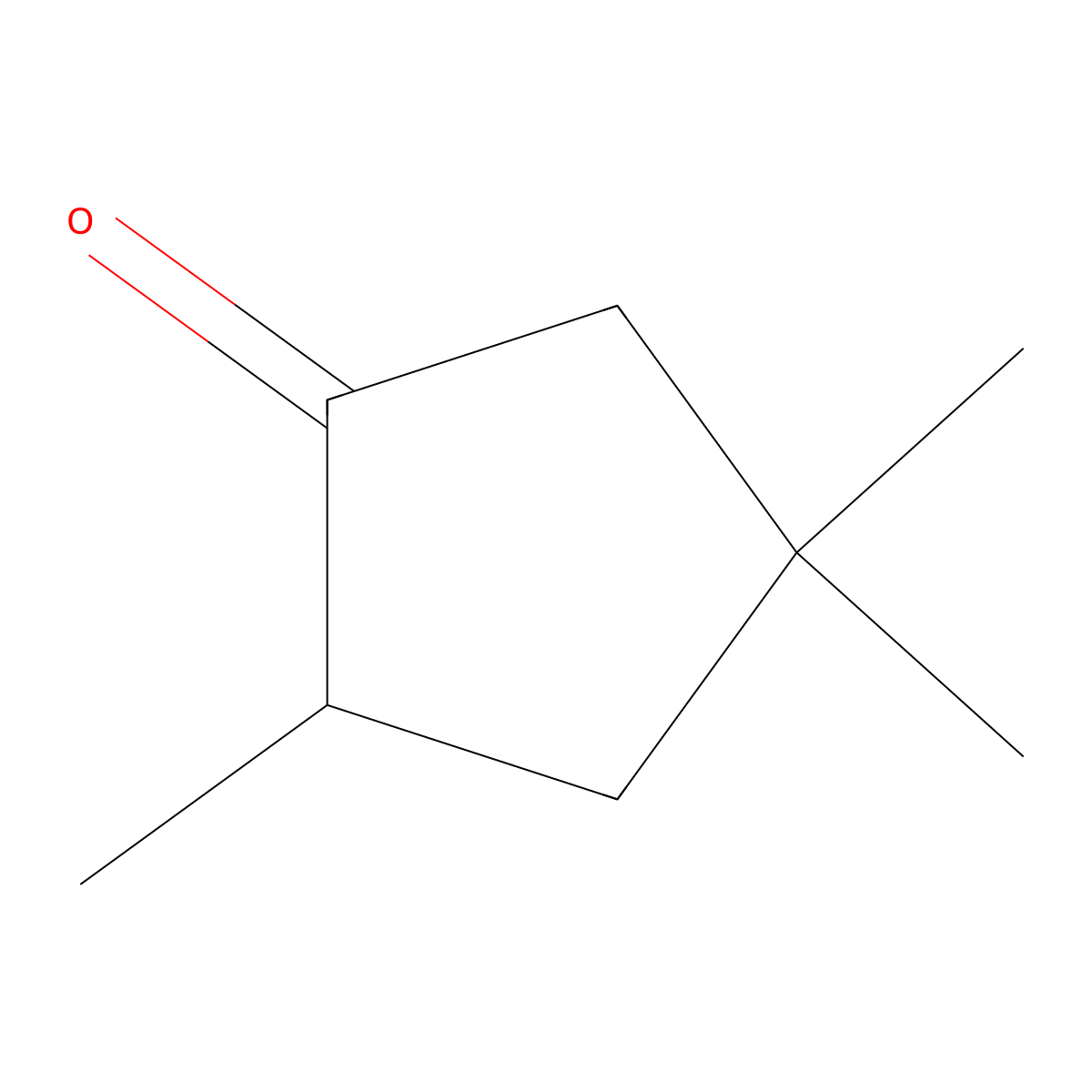 2,4,4-Trimethylcyclopentanone molecular structure, CAS 4694-12-6