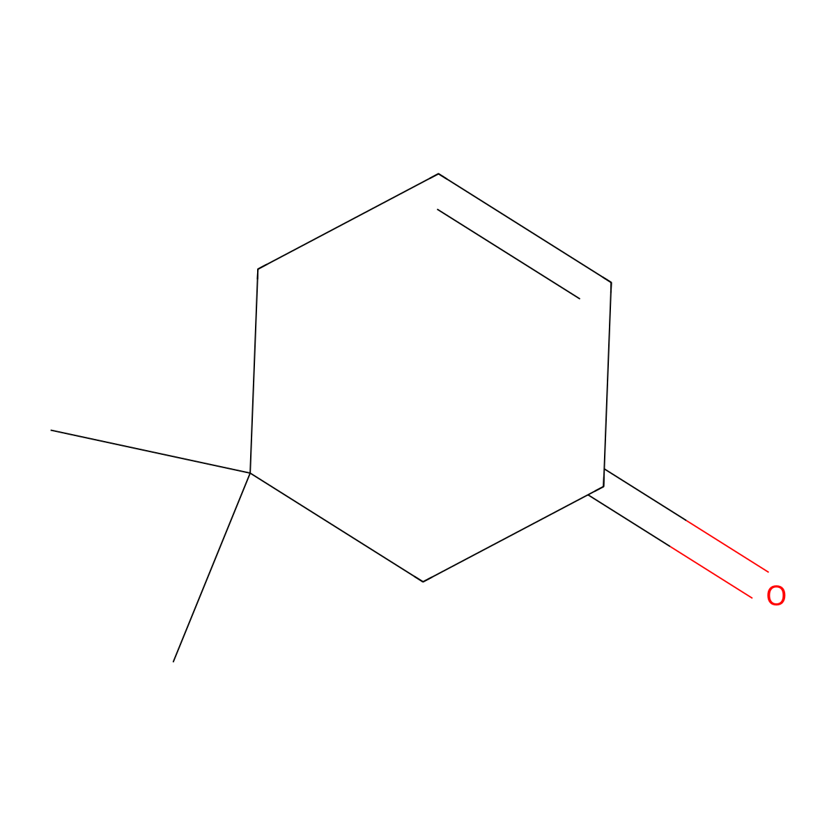 2-Cyclohexenone, 5,5-dimethyl- molecular structure, CAS 4694-17-1