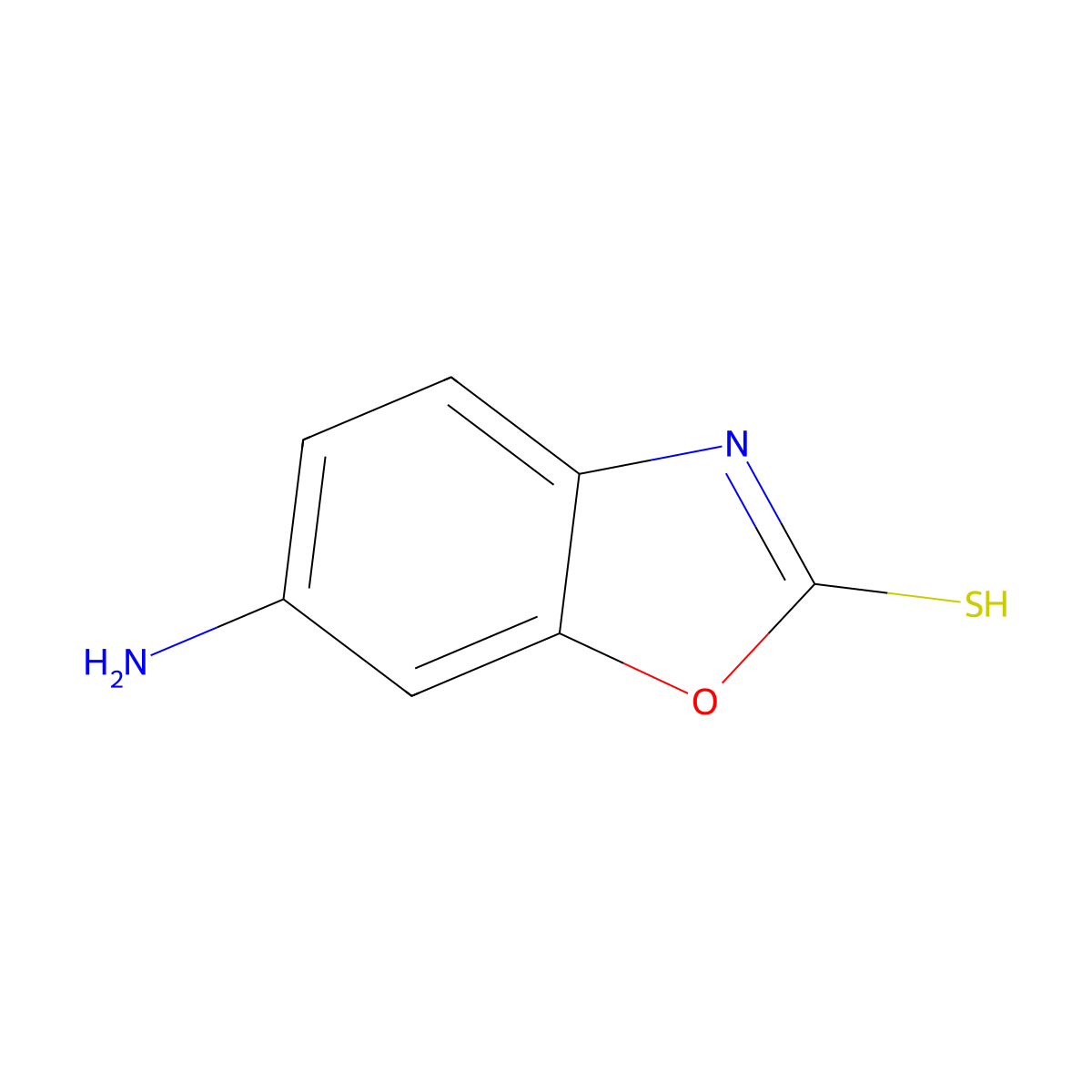 6-Amino-1,3-benzoxazole-2-thiol molecular structure, CAS 4694-92-2
