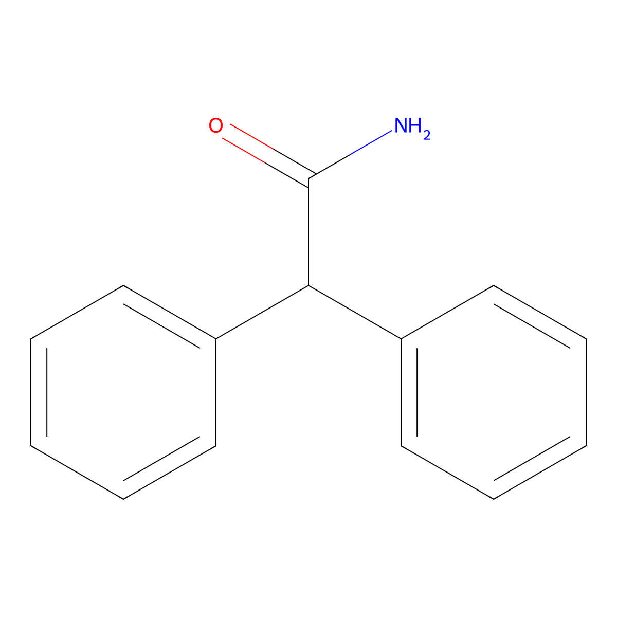 2,2-Diphenylacetamide molecular structure, CAS 4695-13-0