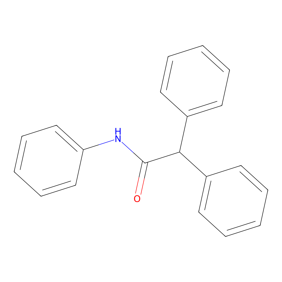 2,2-Diphenylacetanilide molecular structure, CAS 4695-14-1