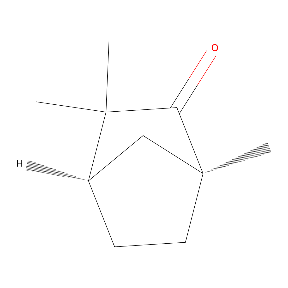 (+)-Fenchone molecular structure, CAS 4695-62-9