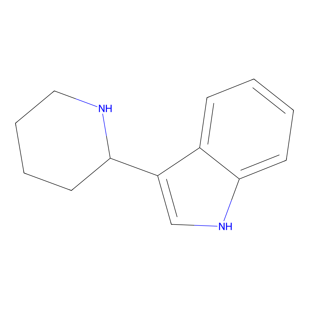 3-(Piperidin-2-yl)-1H-indole molecular structure, CAS 4695-73-2