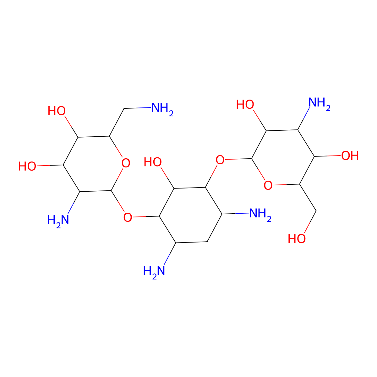 Kanamycin B molecular structure, CAS 4696-76-8