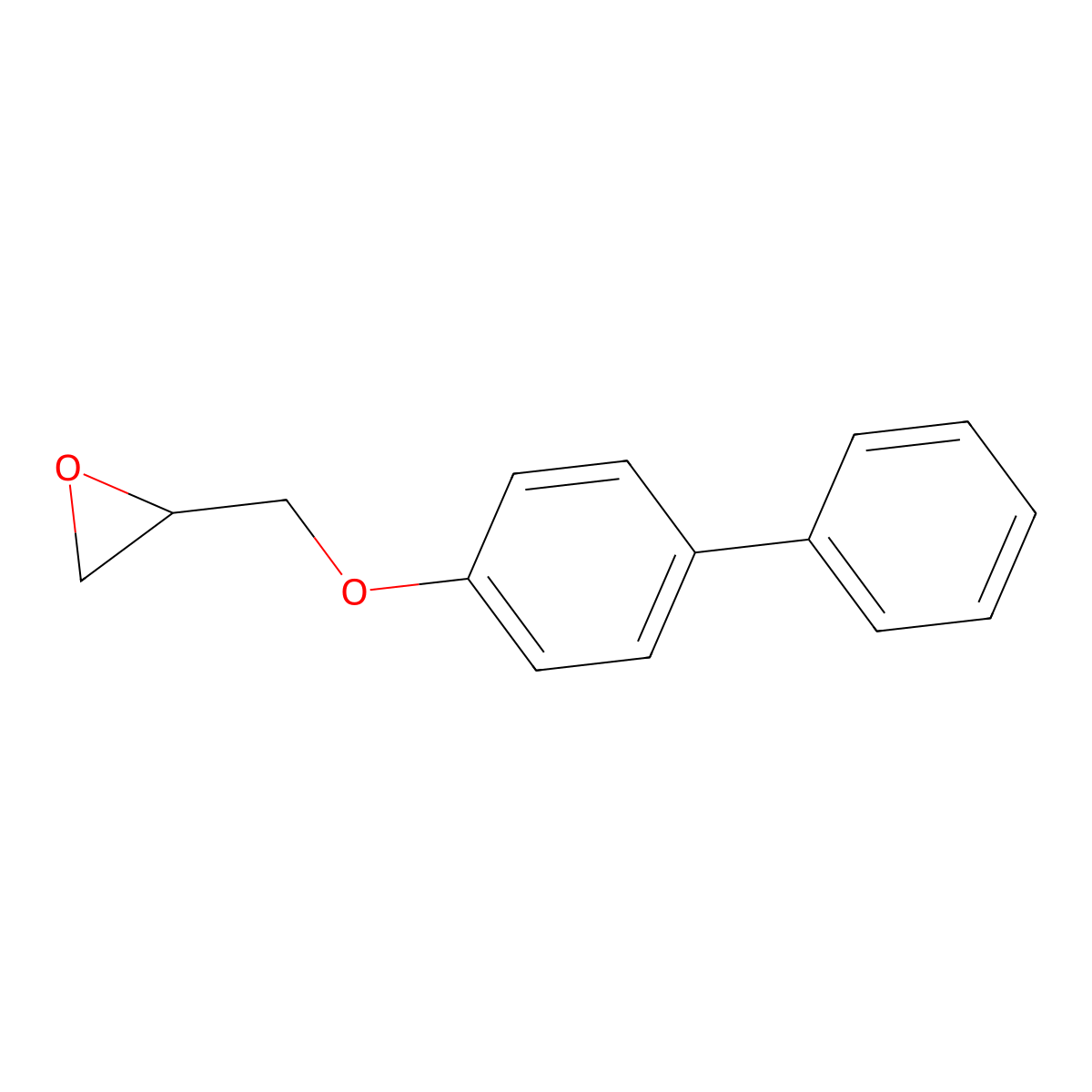 1-(Biphenyl-4-yloxy)-2,3-epoxypropane molecular structure, CAS 4698-96-8