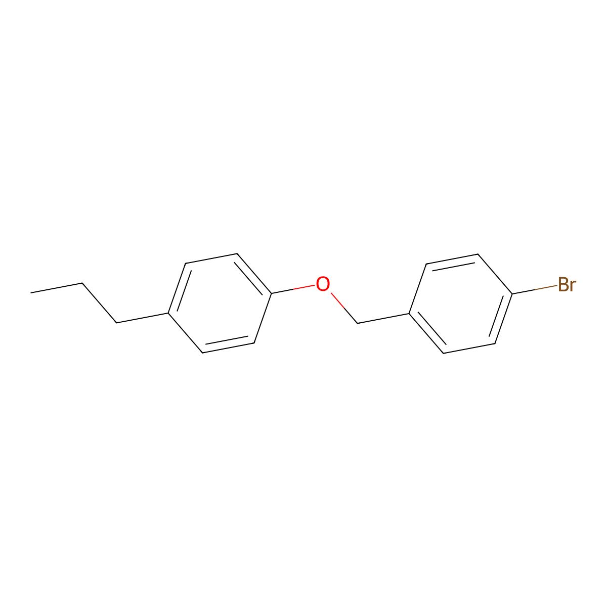 1-Bromo-4-((4-propylphenoxy)methyl)benzene molecular structure, CAS 469859-91-4