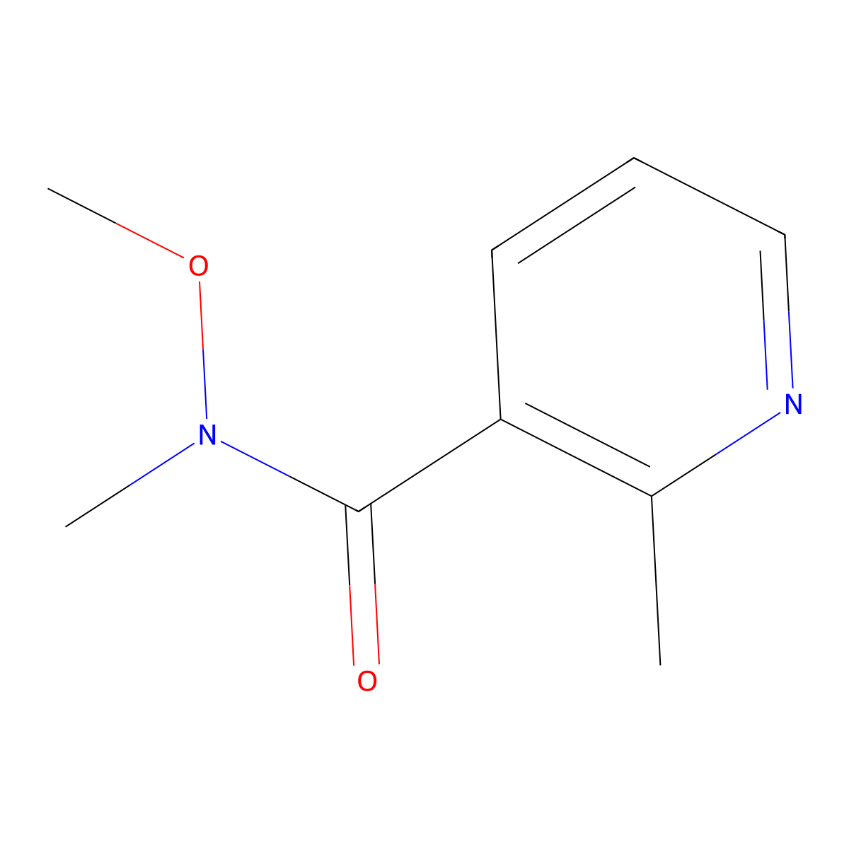 N-Methoxy-N,2-dimethylnicotinamide molecular structure, CAS 469864-28-6