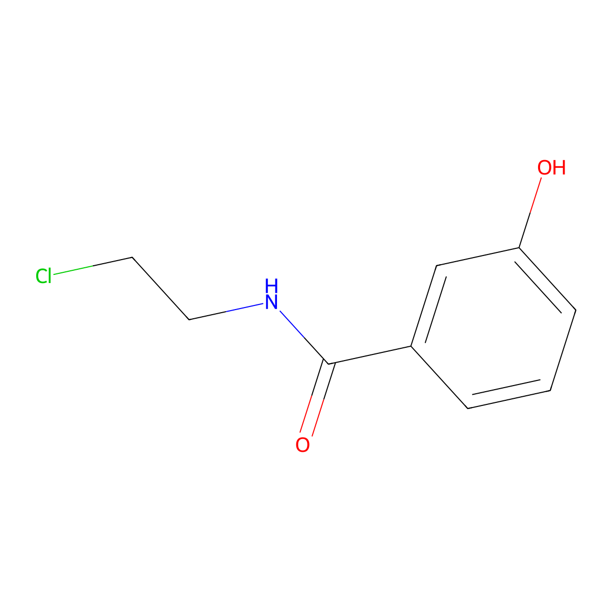 N-(2-chloroethyl)-3-hydroxybenzamide molecular structure, CAS 469886-21-3
