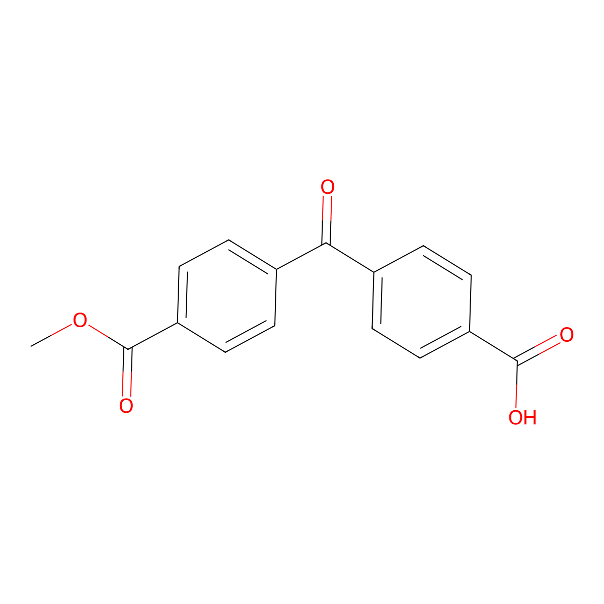 4-(4-(Methoxycarbonyl)benzoyl)benzoic acid molecular structure, CAS 469904-11-8