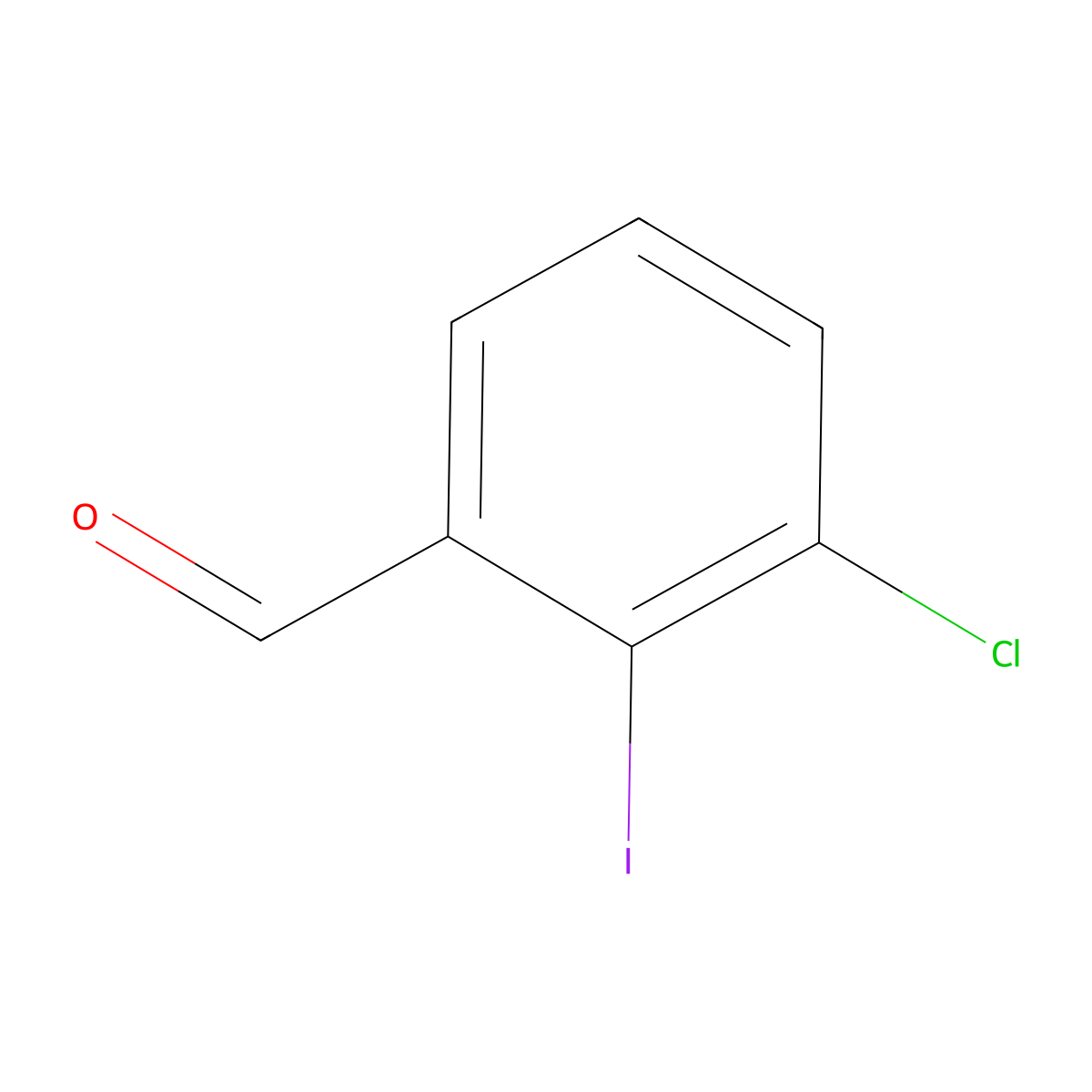 3-Chloro-2-iodobenzaldehyde molecular structure, CAS 469912-65-0