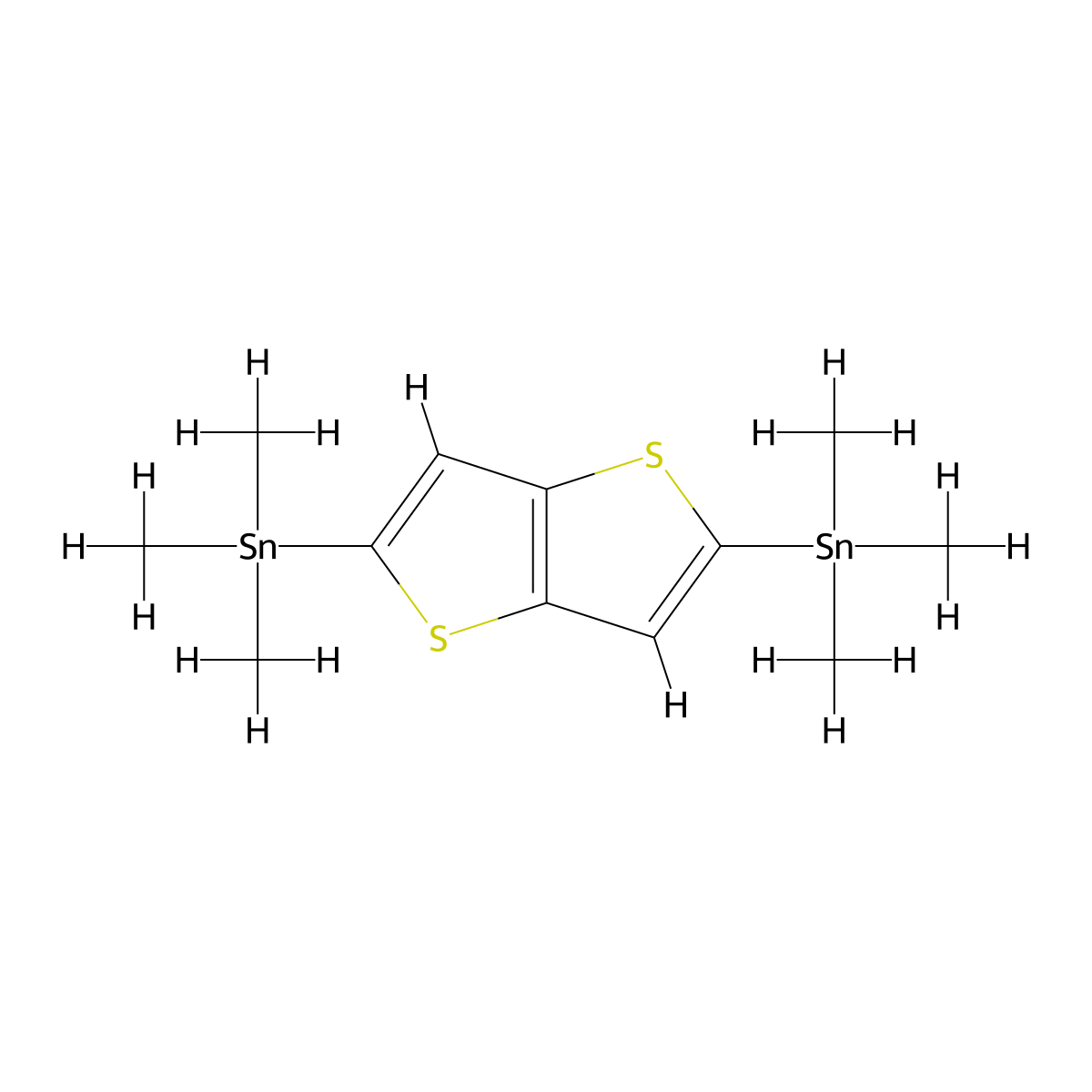 Stannane, 1,1'-thieno[3,2-b]thiophene-2,5-diylbis[1,1,1-trimethyl- molecular structure, CAS 469912-82-1