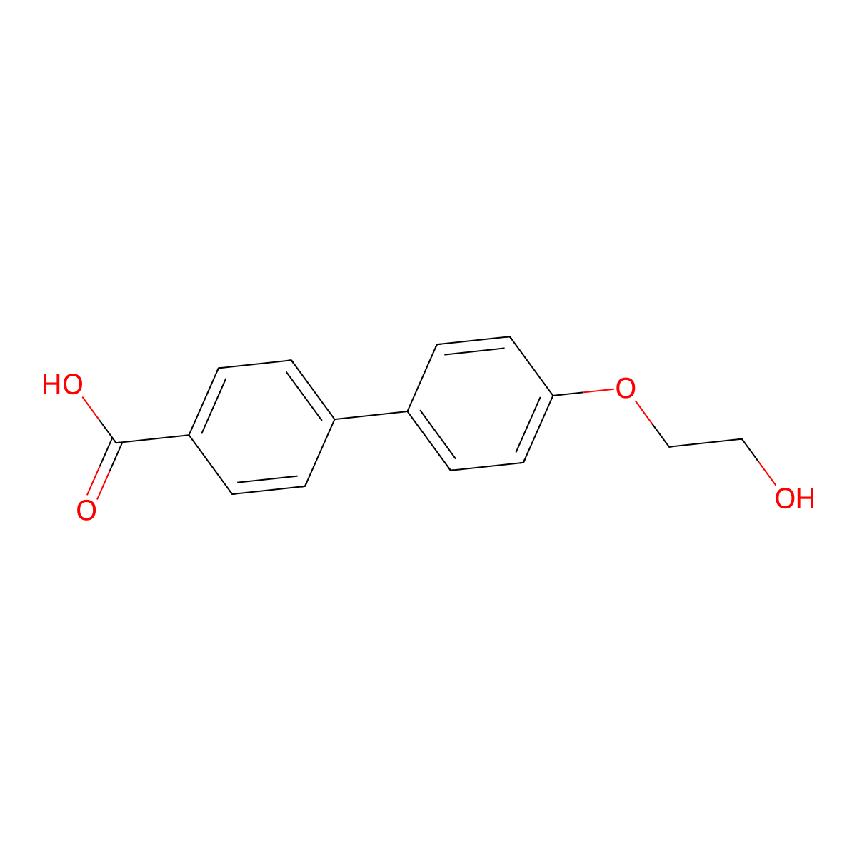 4'-(2-Hydroxyethoxy)[1,1'-biphenyl]-4-carboxylic acid molecular structure, CAS 46994-29-0