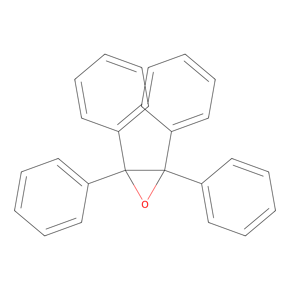 Tetraphenylethyleneoxide molecular structure, CAS 470-35-9