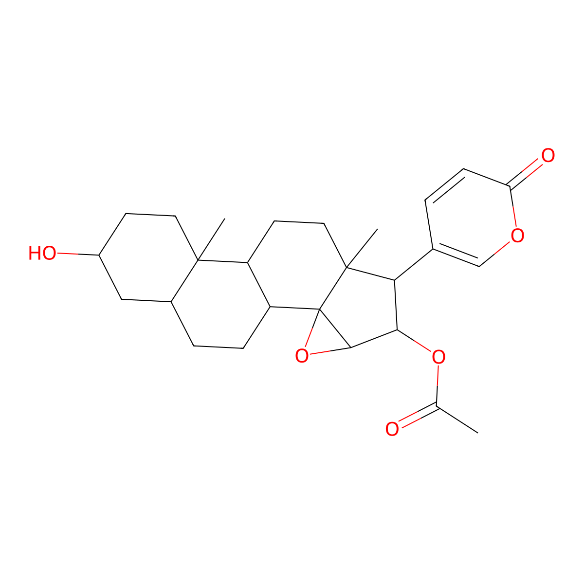 Cinobufagin molecular structure, CAS 470-37-1