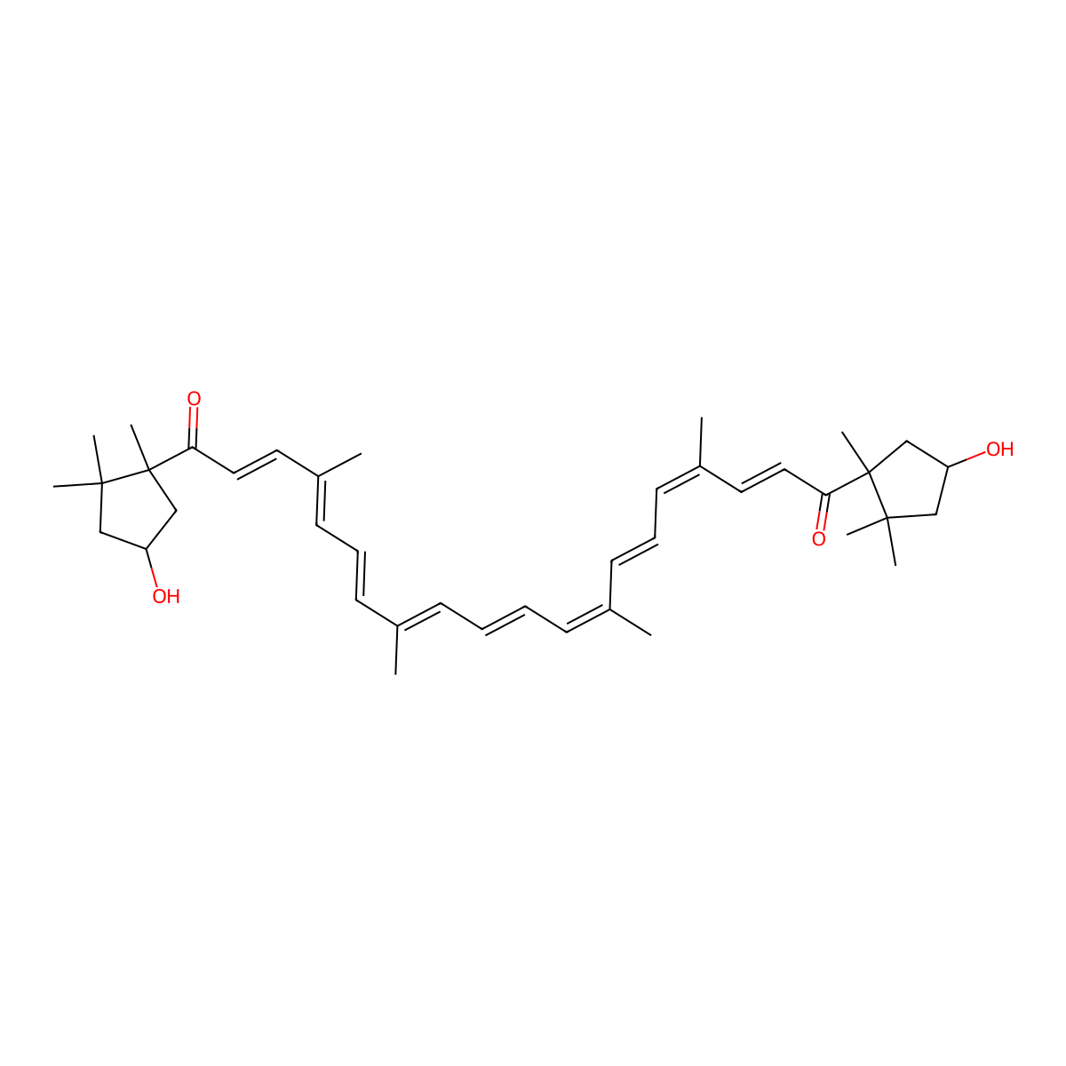 Capsorubin molecular structure, CAS 470-38-2