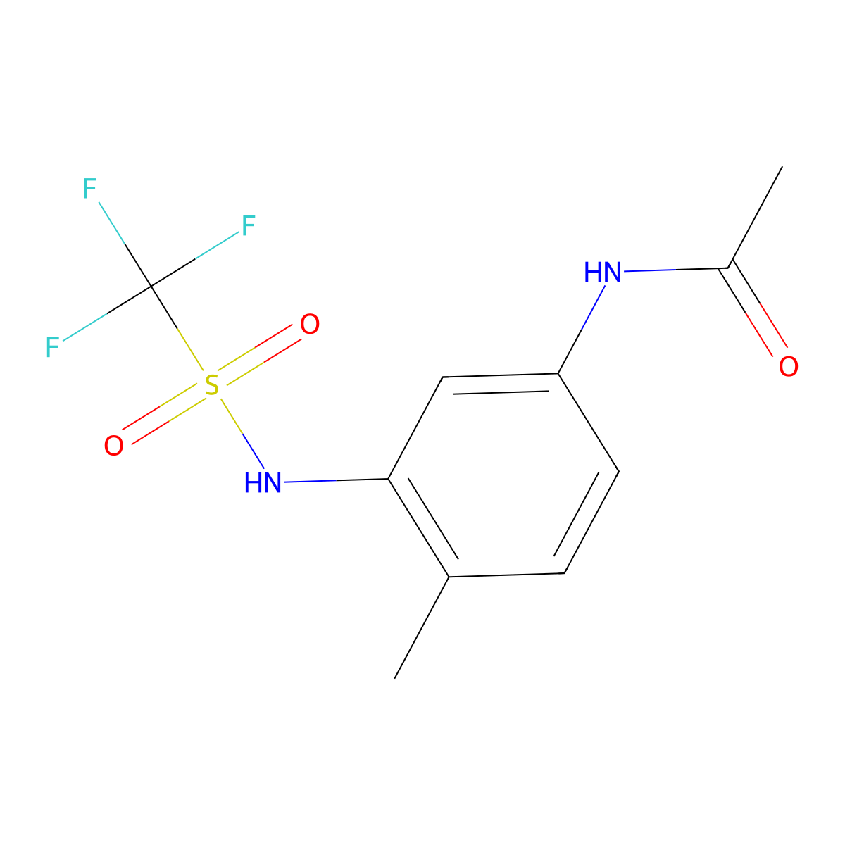 Fluoridamid molecular structure, CAS 47000-92-0
