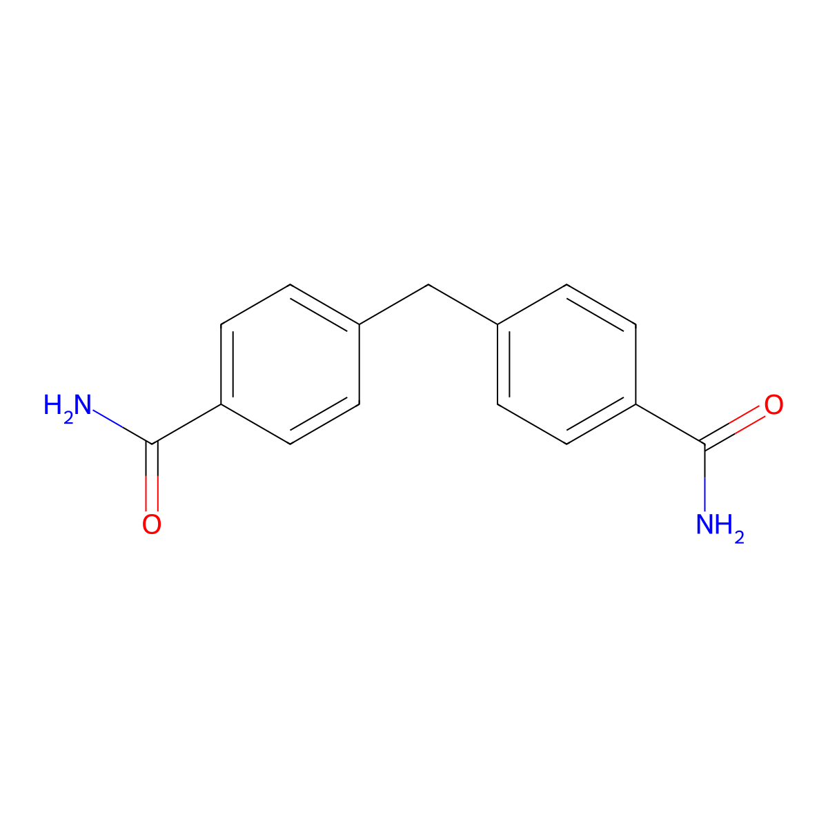 4-((4-Carbamoylphenyl)methyl)benzamide molecular structure, CAS 47004-70-6