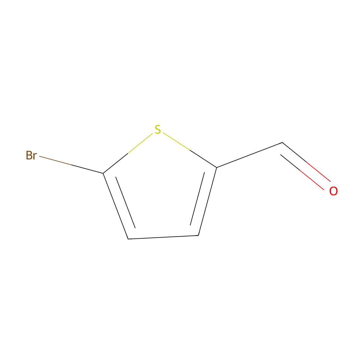 5-Bromothiophene-2-carbaldehyde molecular structure, CAS 4701-17-1
