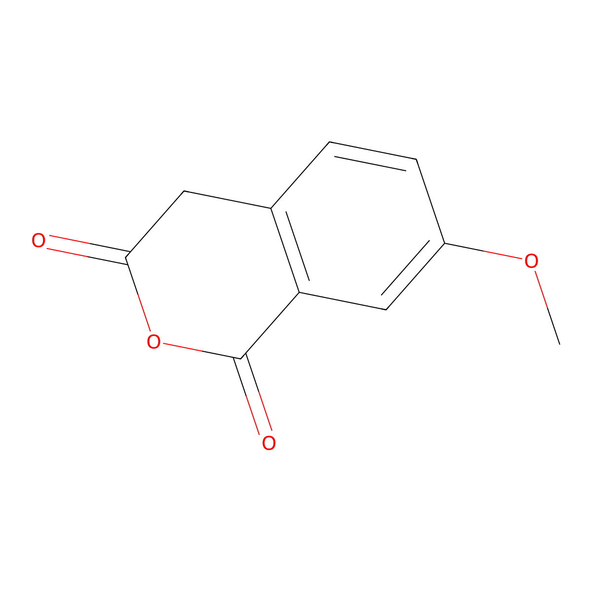 1H-2-Benzopyran-1,3(4H)-dione, 7-methoxy- molecular structure, CAS 4702-29-8