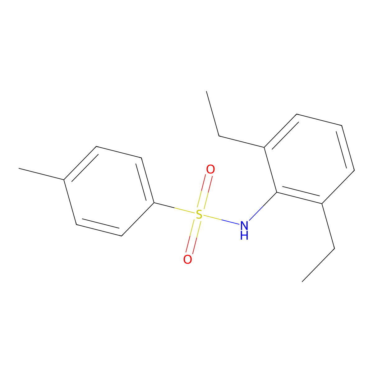 2',6'-Diethyl-p-toluenesulfonanilide molecular structure, CAS 4703-16-6