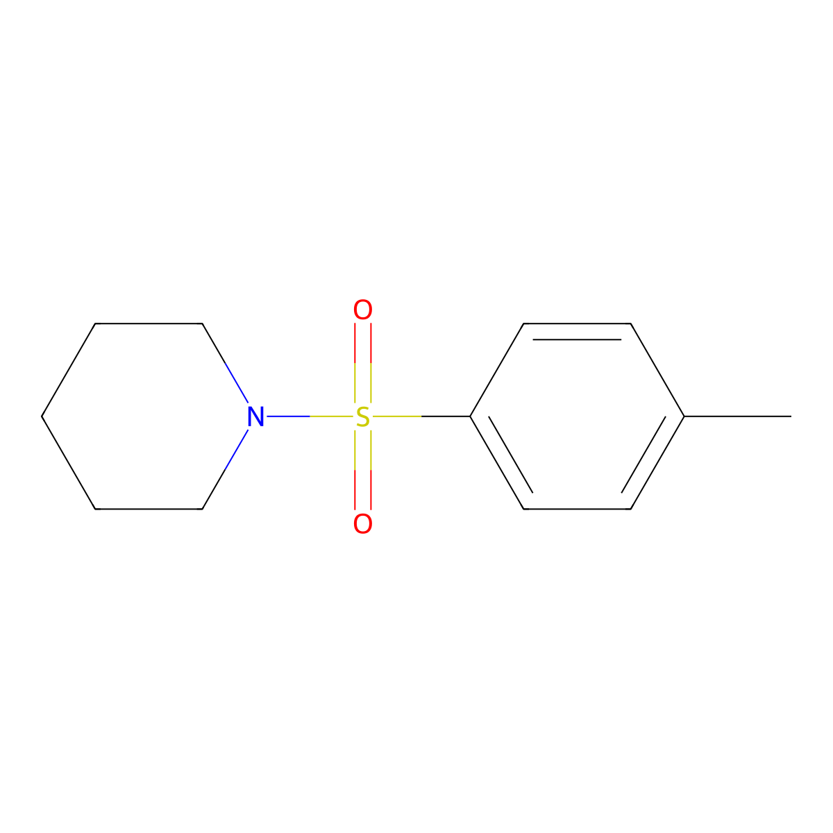 Piperidine, 1-(p-tolylsulfonyl)- molecular structure, CAS 4703-22-4