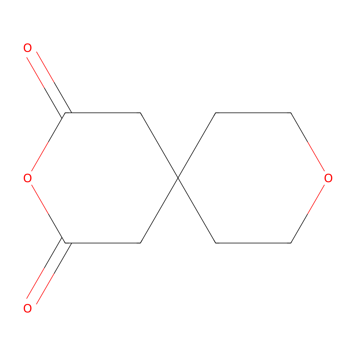 3,9-Dioxaspiro[5.5]undecane-2,4-dione molecular structure, CAS 4703-70-2