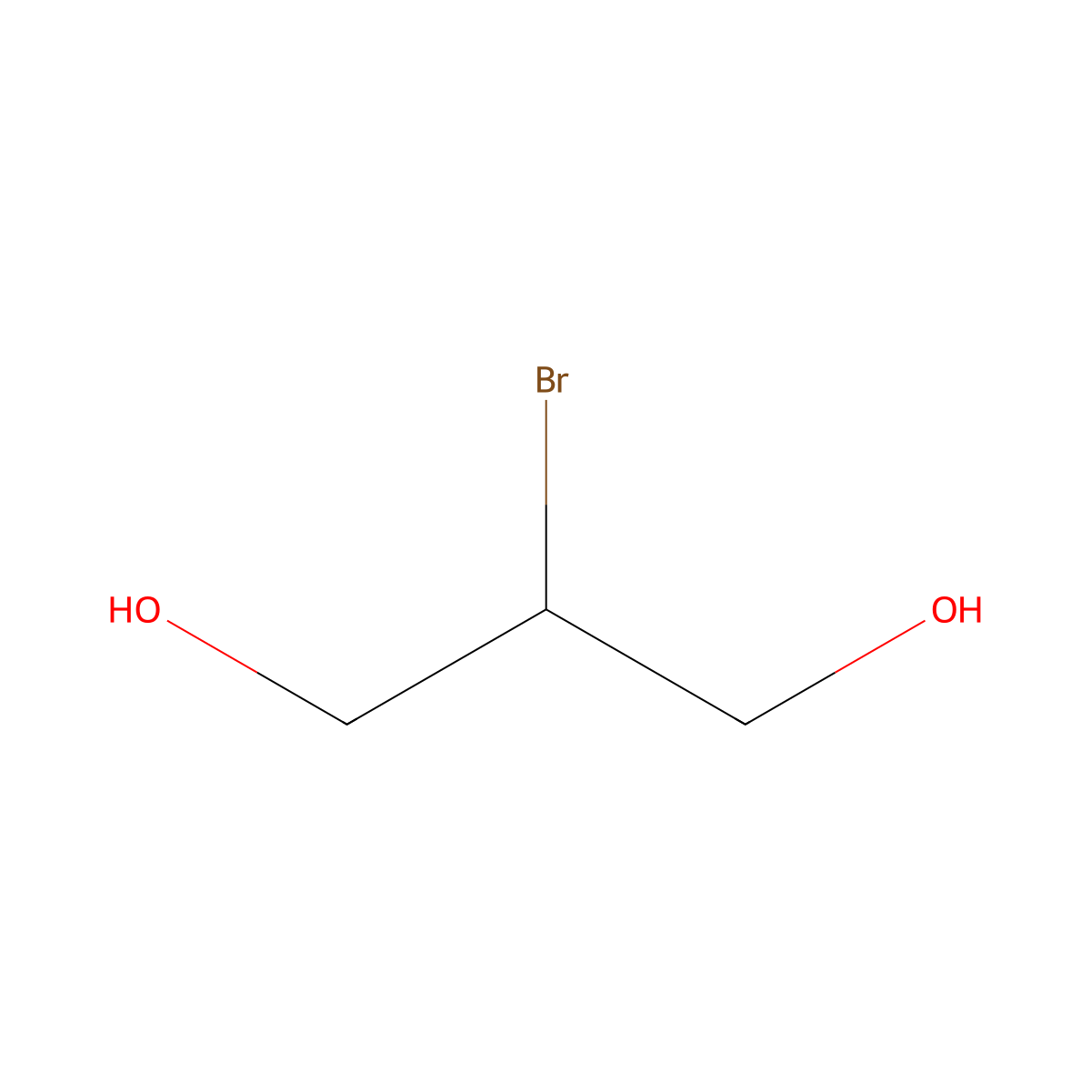 2-Bromo-1,3-propanediol molecular structure, CAS 4704-87-4