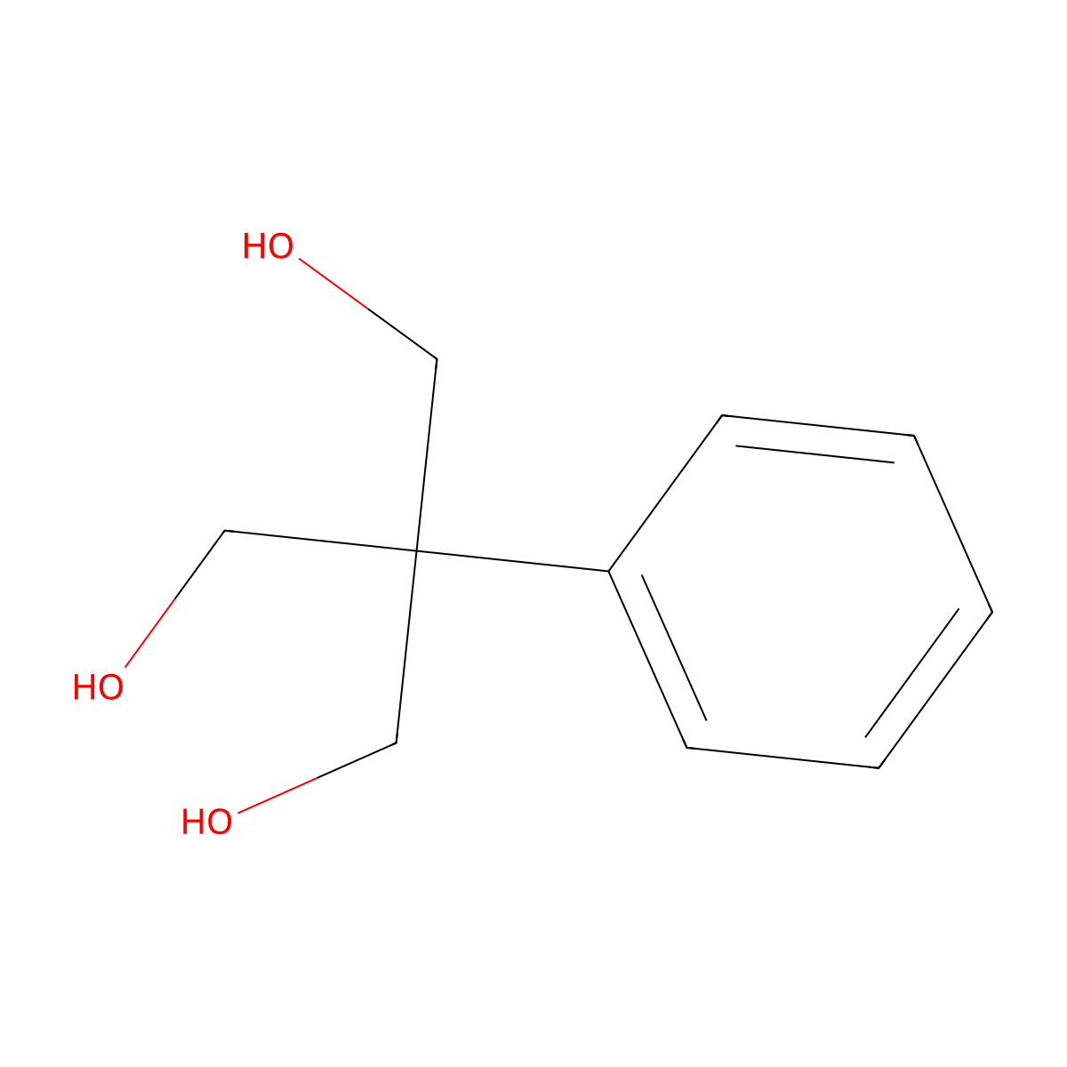 2-(Hydroxymethyl)-2-phenylpropane-1,3-diol molecular structure, CAS 4704-99-8