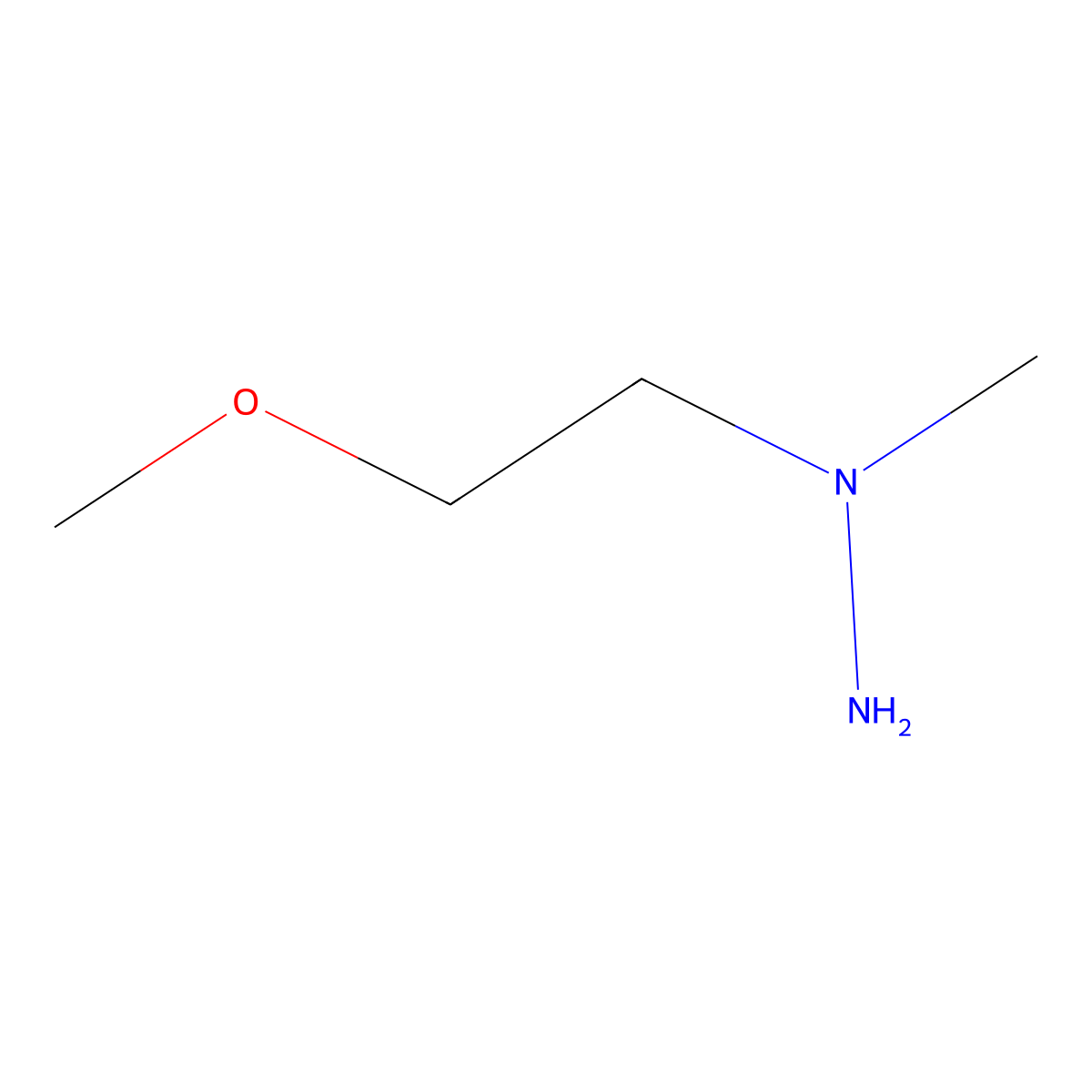 1-(2-Methoxyethyl)-1-methylhydrazine molecular structure, CAS 470453-33-9