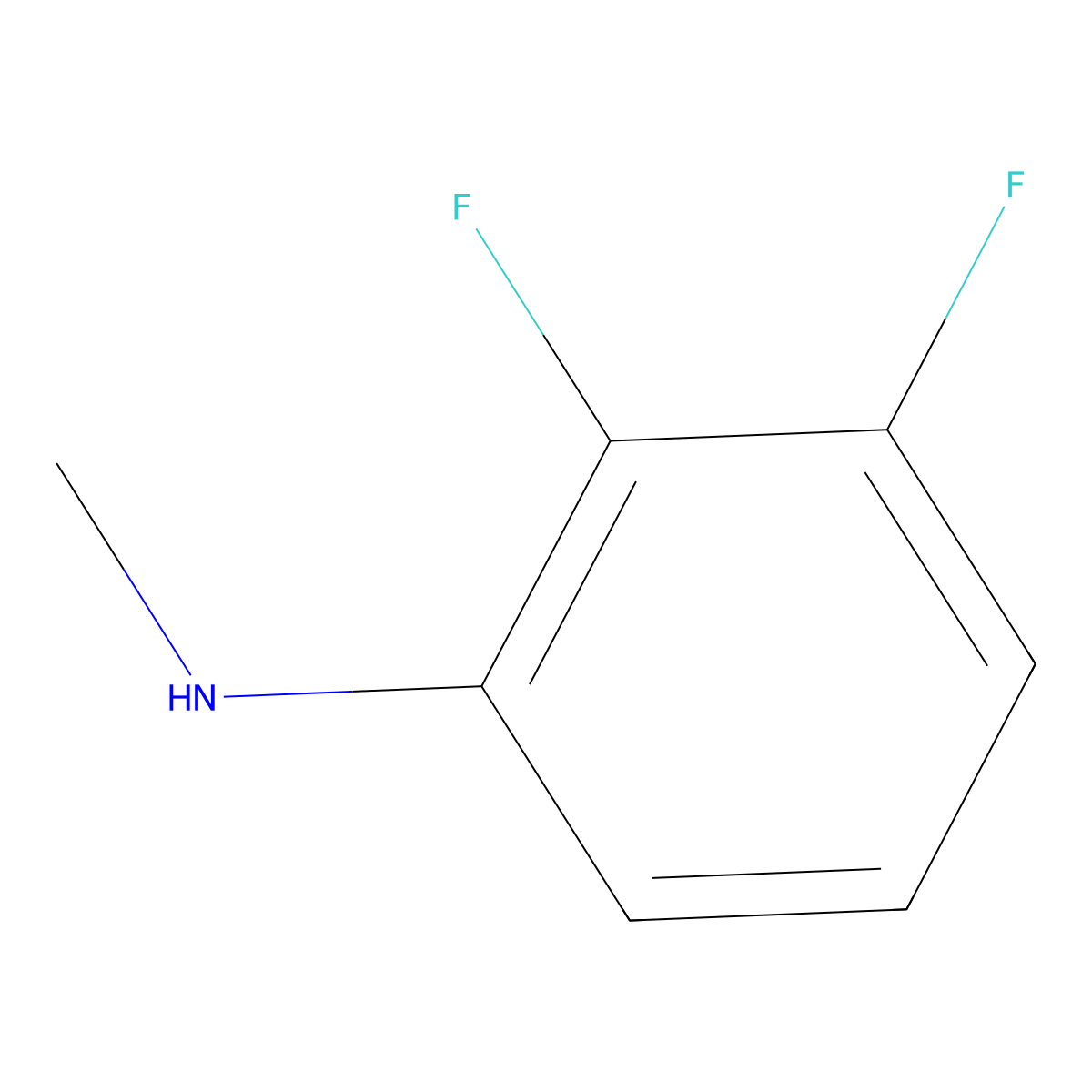 2,3-Difluoro-N-methylaniline molecular structure, CAS 470458-54-9