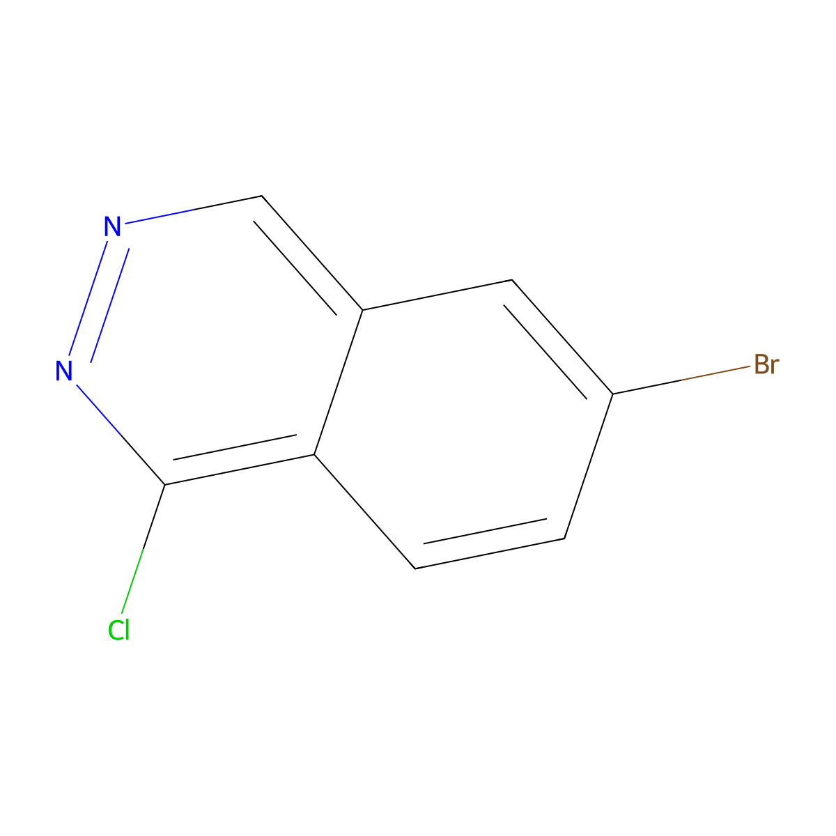 6-Bromo-1-chlorophthalazine molecular structure, CAS 470484-70-9