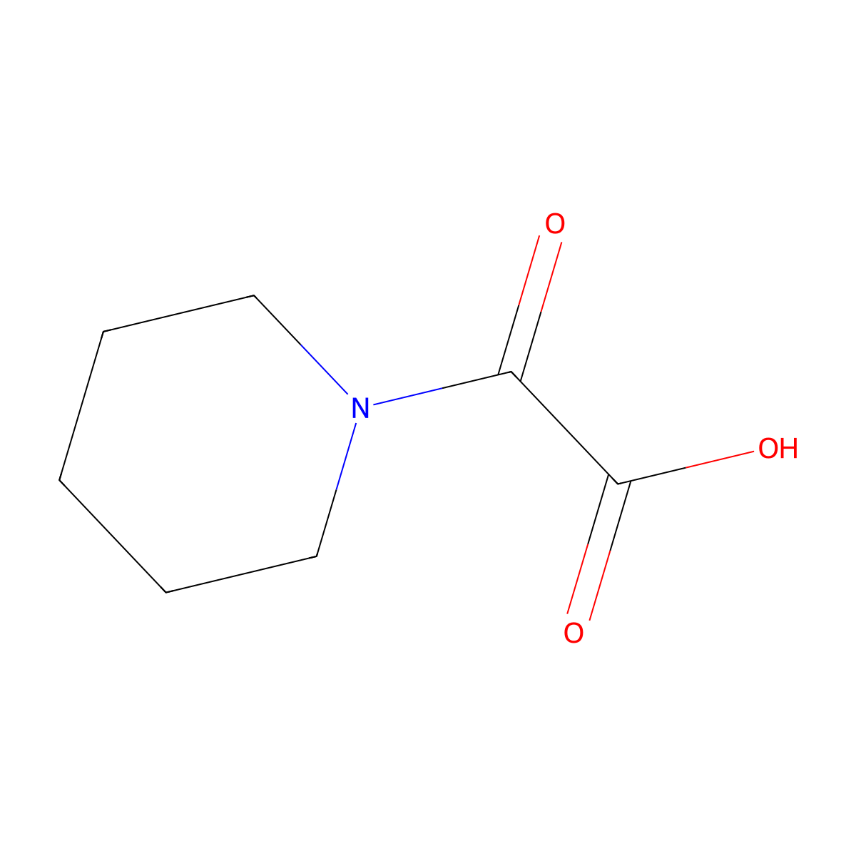 Oxo(piperidin-1-yl)acetic acid molecular structure, CAS 4706-33-6