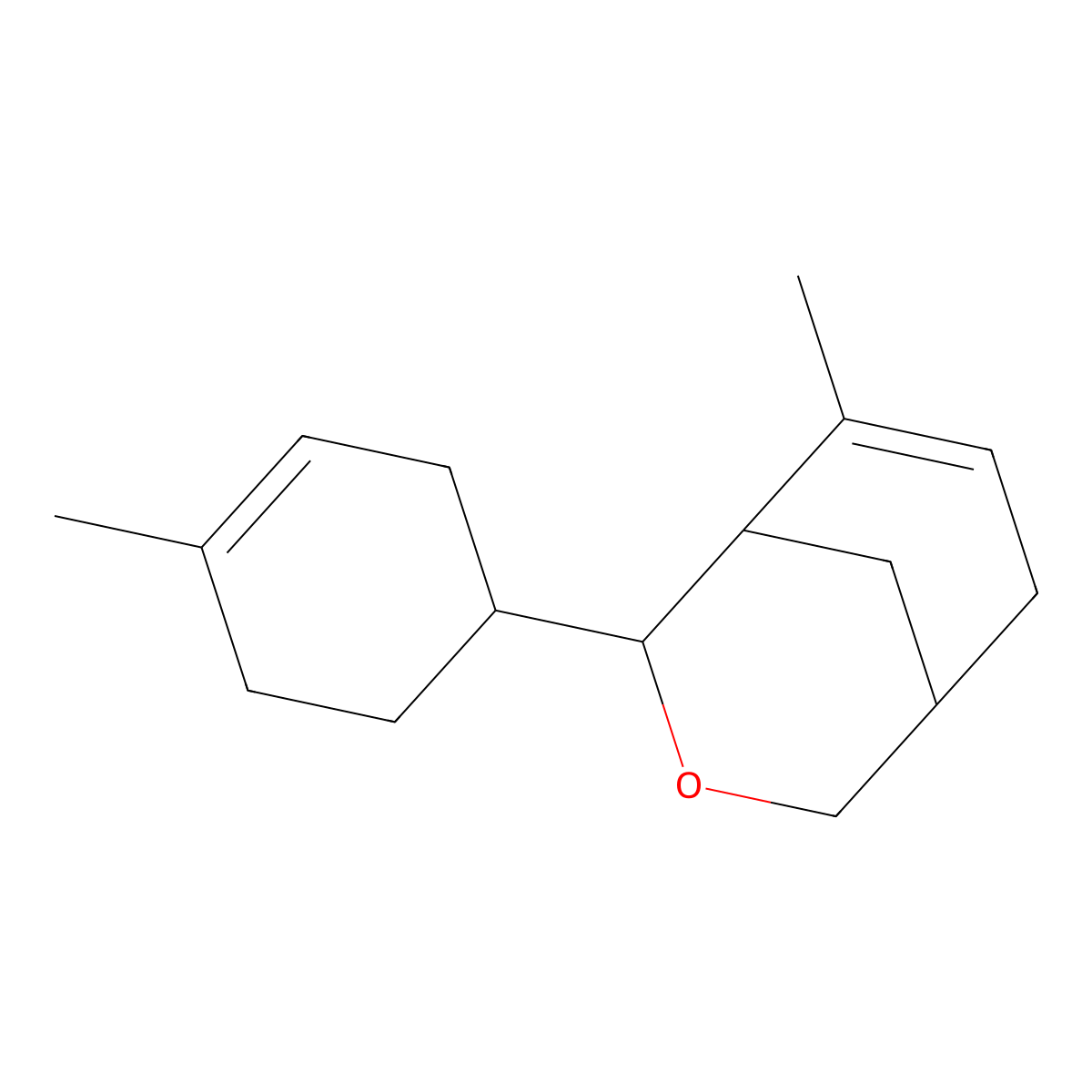 6-Methyl-4-(4-methylcyclohex-3-en-1-yl)-3-oxabicyclo[3.3.1]non-6-ene molecular structure, CAS 470686-66-9