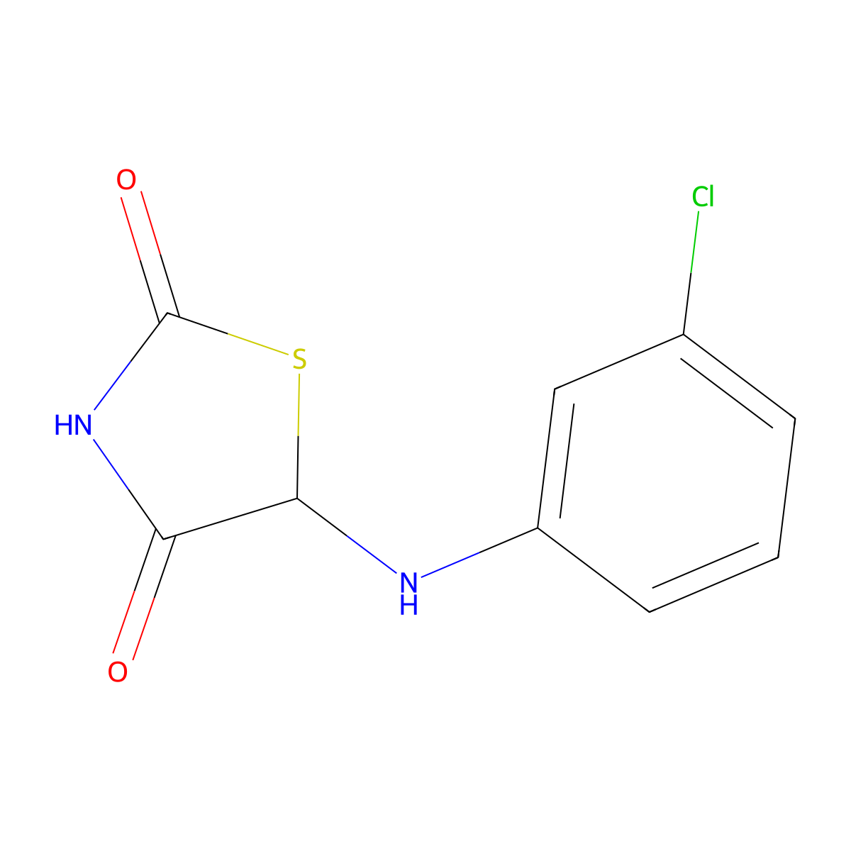 5-(3-Chloroanilino)-1,3-thiazolidine-2,4-dione molecular structure, CAS 470691-78-2
