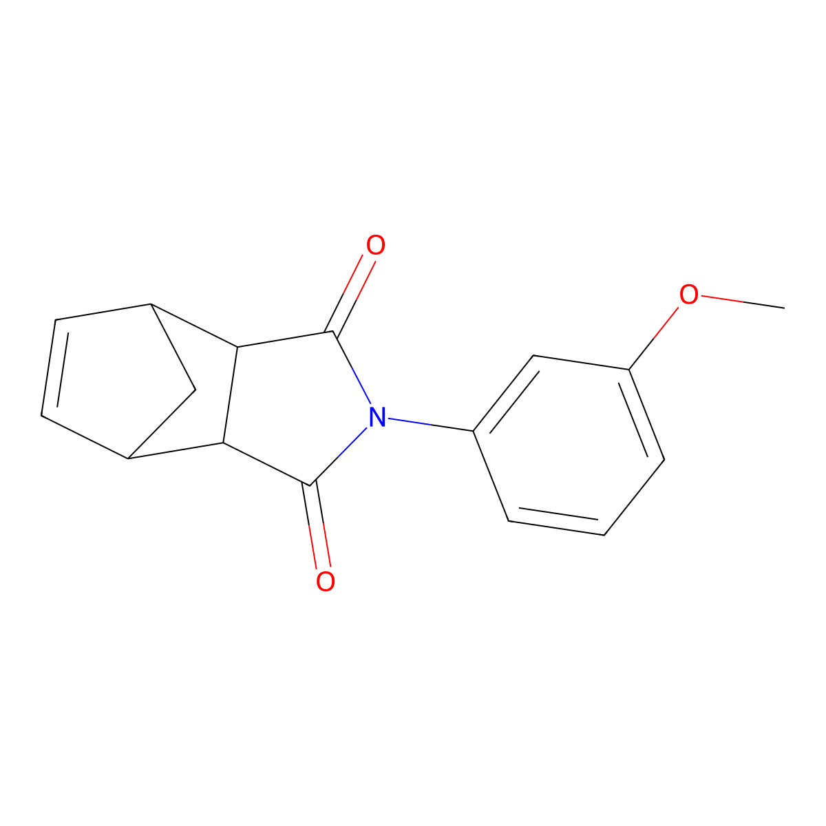 2-(3-methoxyphenyl)-3a,4,7,7a-tetrahydro-1H-4,7-methanoisoindole-1,3(2H)-dione molecular structure, CAS 470695-78-4