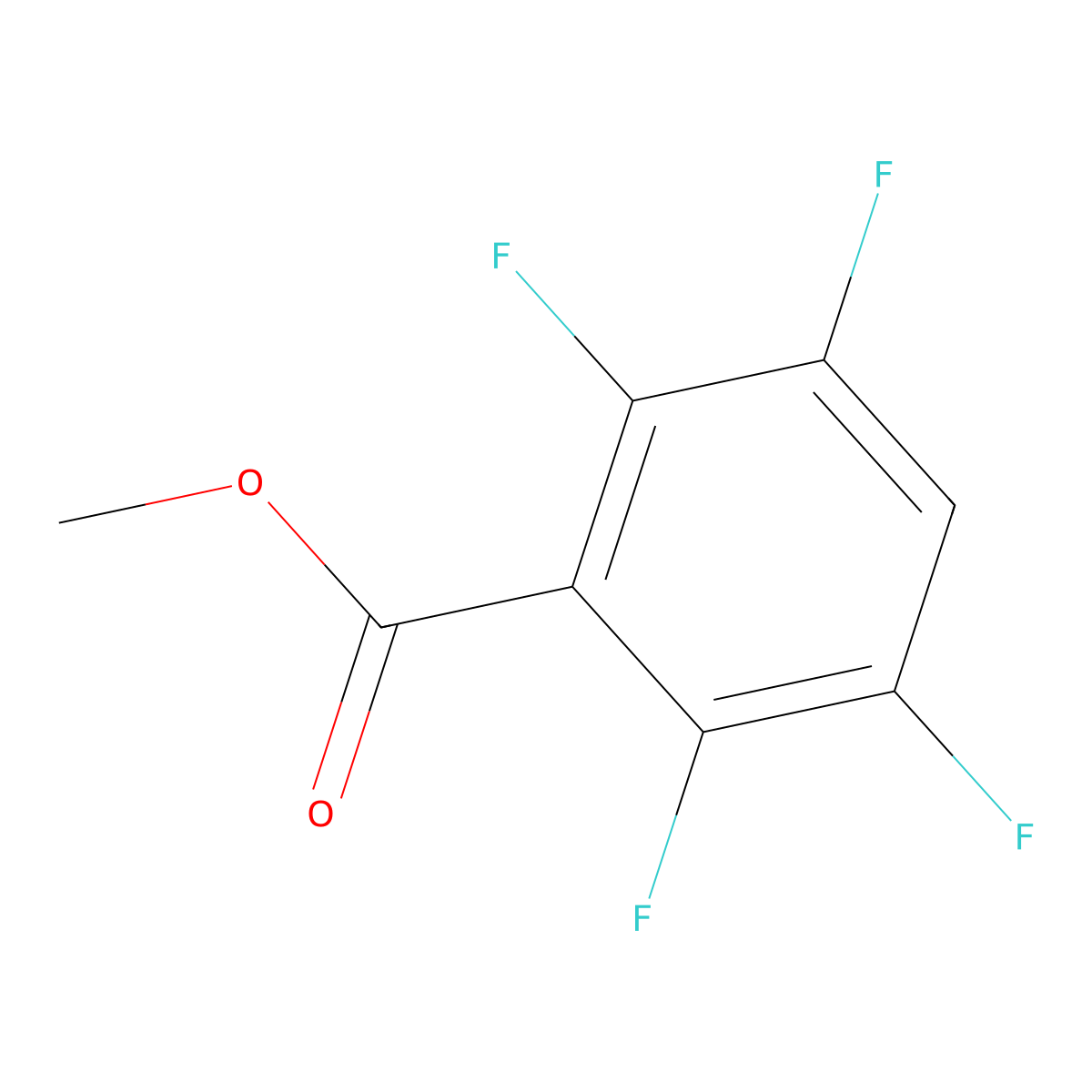 Methyl 2,3,5,6-tetrafluorobenzoate molecular structure, CAS 4707-12-4