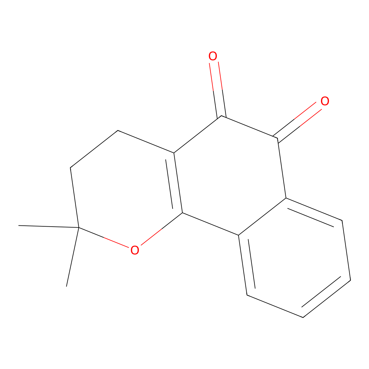 Beta-Lapachone molecular structure, CAS 4707-32-8